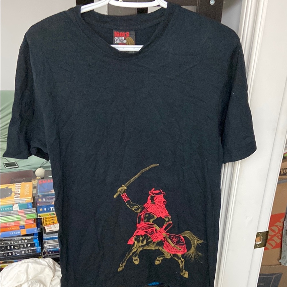 Samurai Centaur Graphic T-Shirt - Black